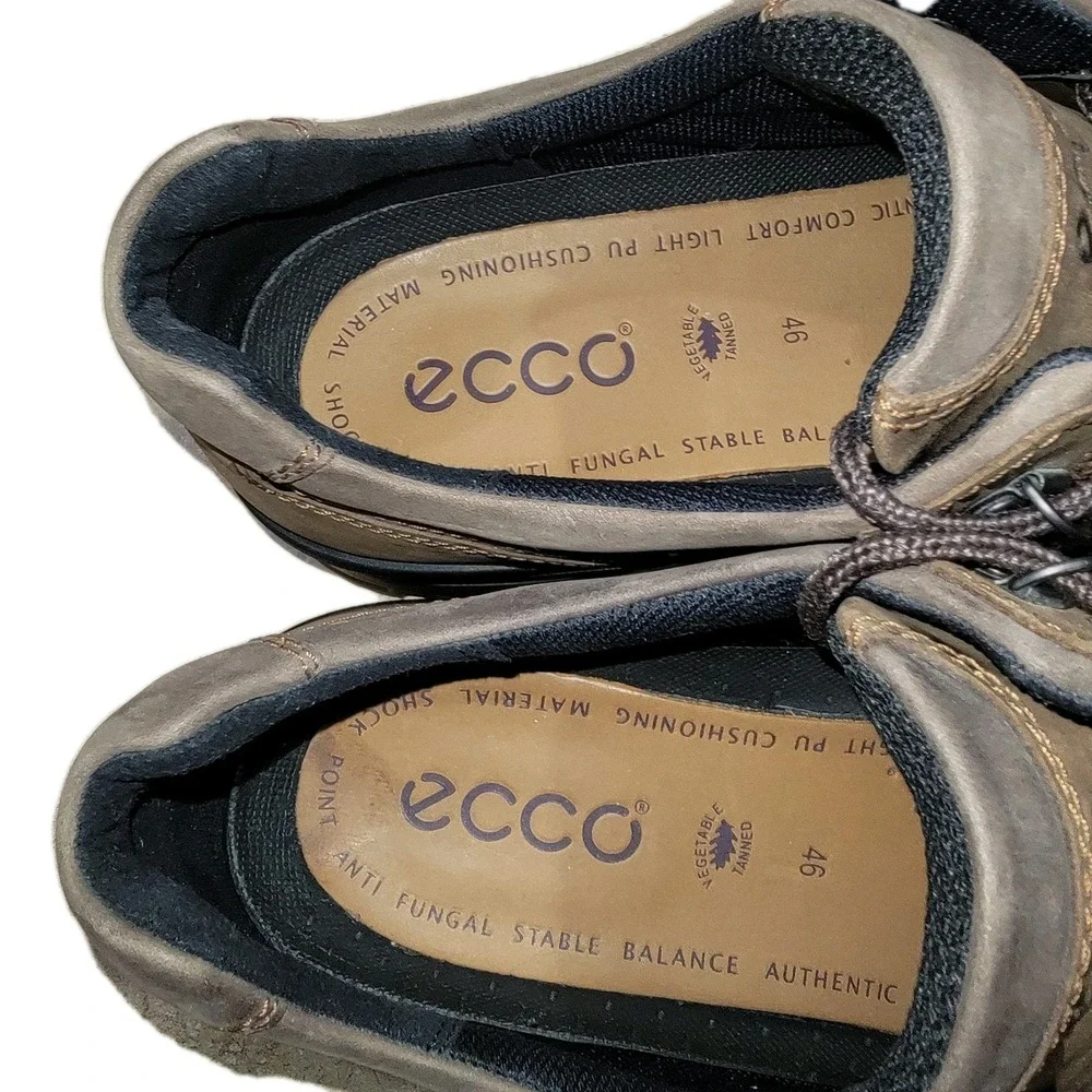 ECCO Track 6 Gore-Tex Mens Hiking Shoes Brown Leather Waterproof Size 12 / EU 46